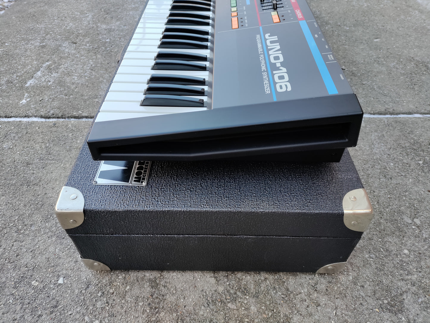 Roland Juno 106 Synth and Flight Case - Refurbished