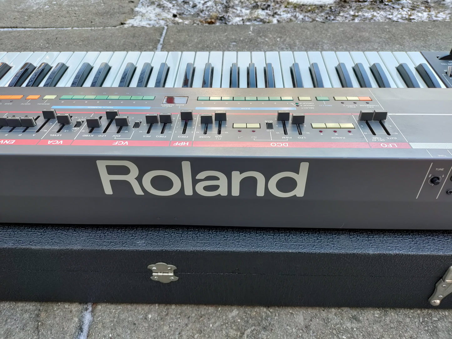 Roland Juno 106 Synth and Flight Case - Refurbished